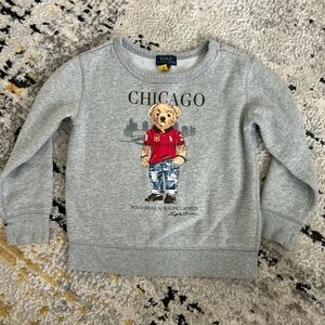 Polo by Ralph Lauren Gray Sweatshirt Chicago Graphic